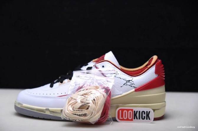 DJ4375-106 SP Low Jordan Red White Off-White Retro 2 0825